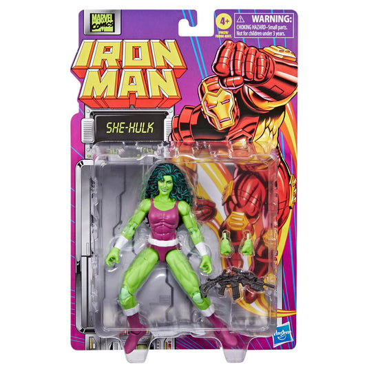 Marvel Legends She-Hulk 6-inch articulation points enable dynamic poses.
