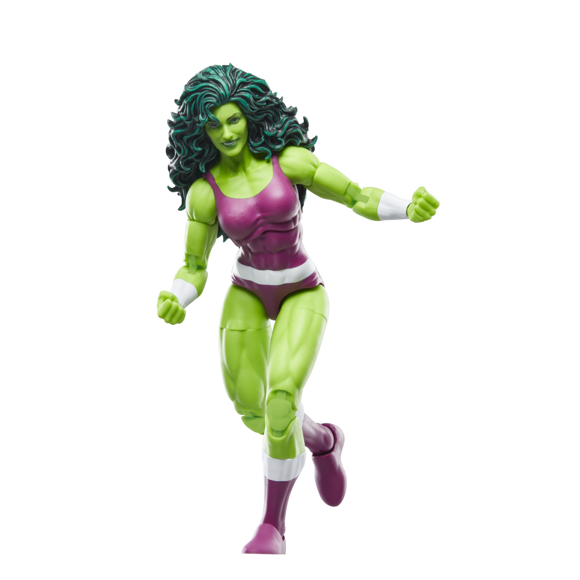 Marvel Legends She-Hulk 6-inch figure with detailed deco for authentic look.