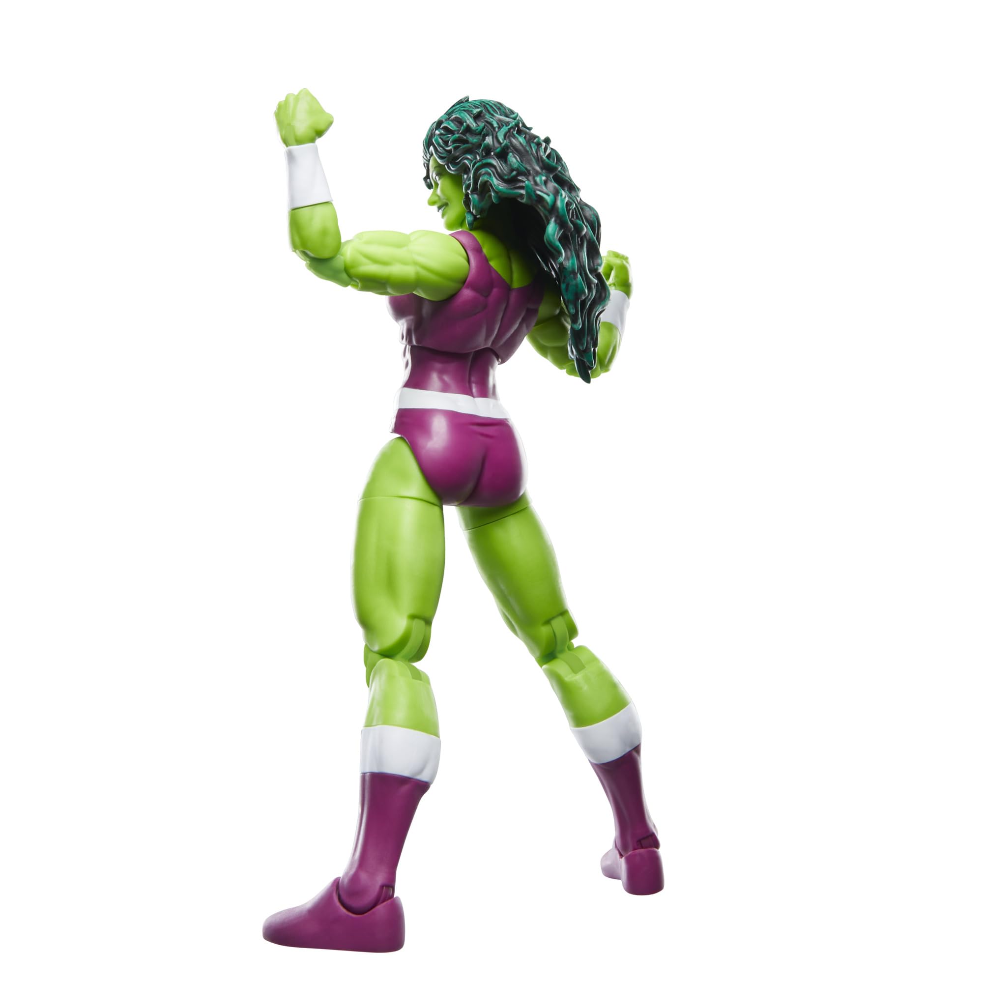 Marvel Legends She-Hulk 6-inch side profile highlighting costume design.