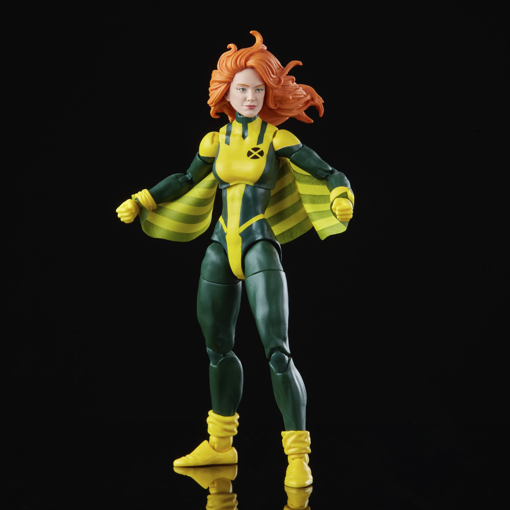 Marvel Legends Siryn side pose highlighting articulation for dynamic posing.