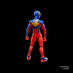 Detailed sculpt and deco on Spider-Boy figure for collectors