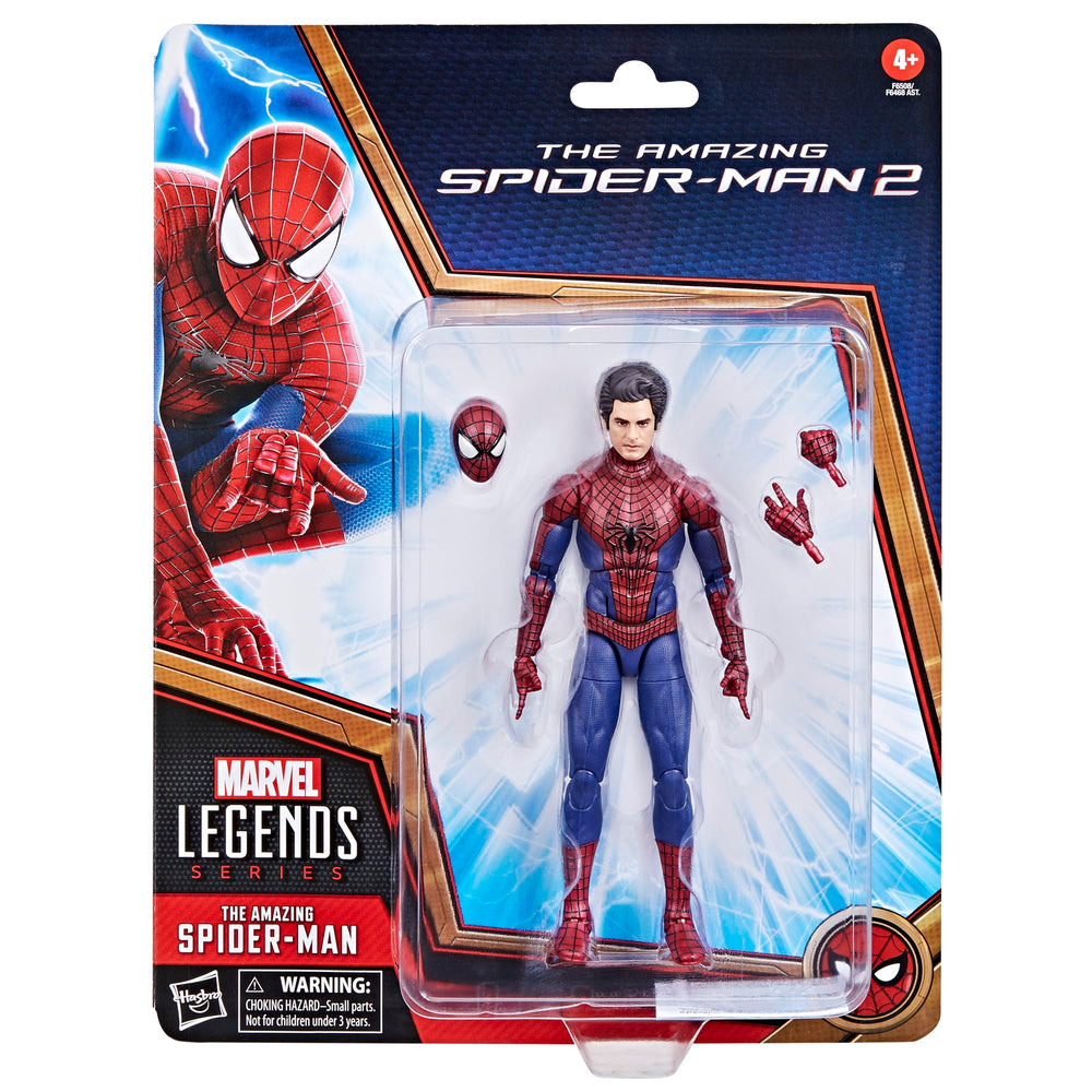 Marvel Legends Spider-Man 2 premium deco highlights detailed finish for display shelves.