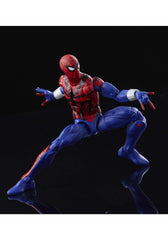 Display-ready Marvel Legends Spider-Man Ben Reilly figure on shelf