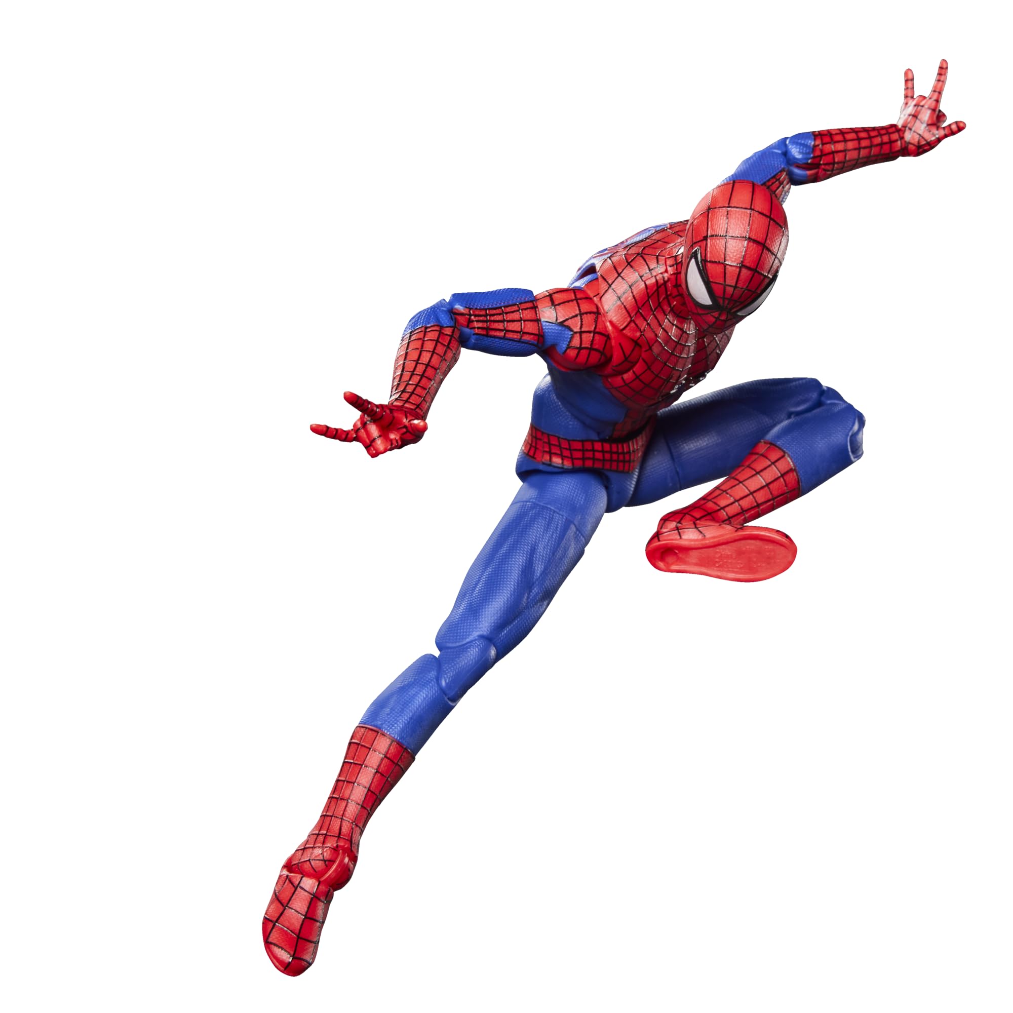 Marvel Legends Spider-Man No Way Home figure front view with premium deco