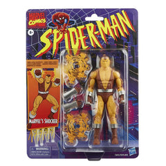Articulation detail on Marvel Legends Spider-Man Shocker supports variety