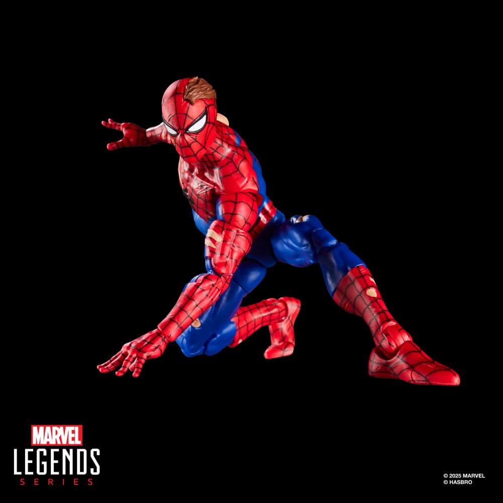 Marvel Legends Spider-Man web line accessory adds dynamic web-sling visuals.