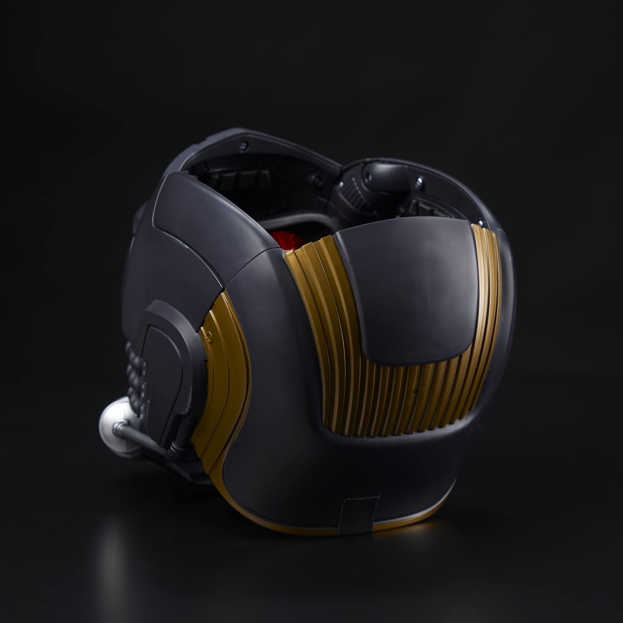 Marvel Legends Star-Lord helmet side button triggers iconic power-up sounds