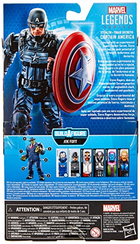Marvel Legends Stealth Captain America detailed sculpt with premium texture