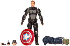 Marvel Legends Stealth Captain America figure front view for dynamic posing and display