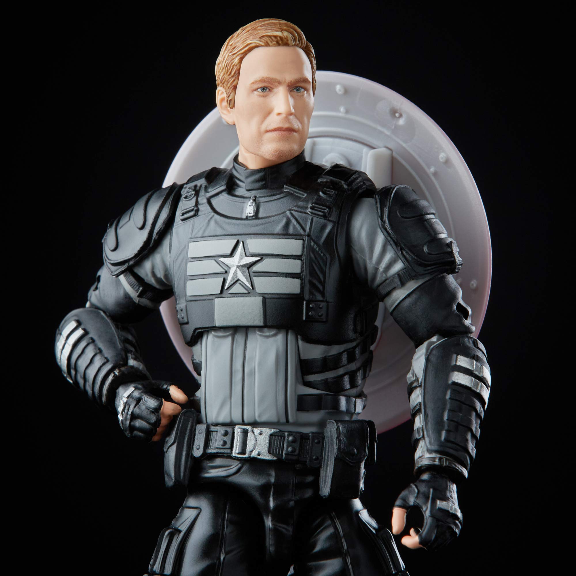 Marvel Legends Stealth Captain America video game-inspired design for authentic display