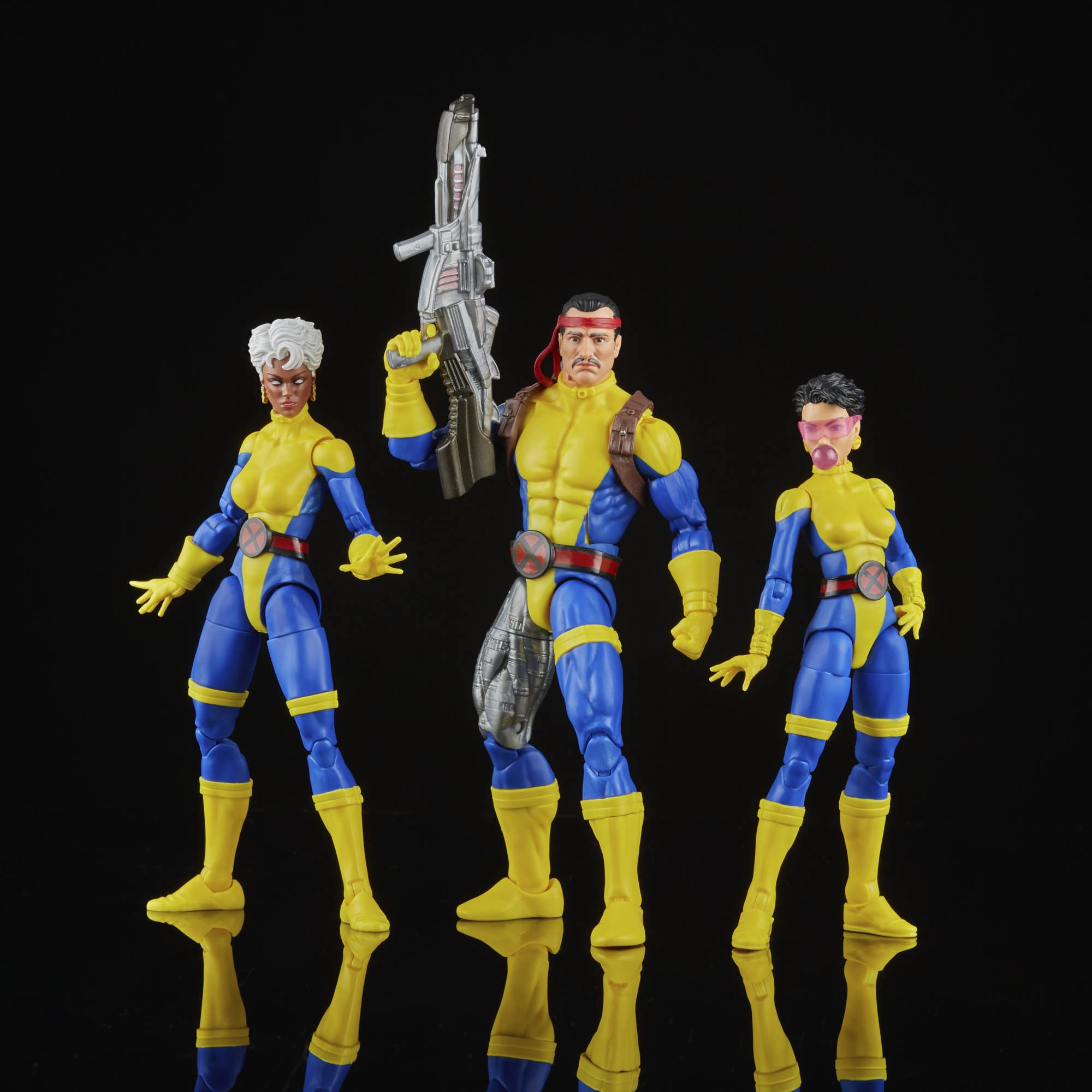 Marvel Legends Storm figure showcases weather effects for dramatic lighting in a display