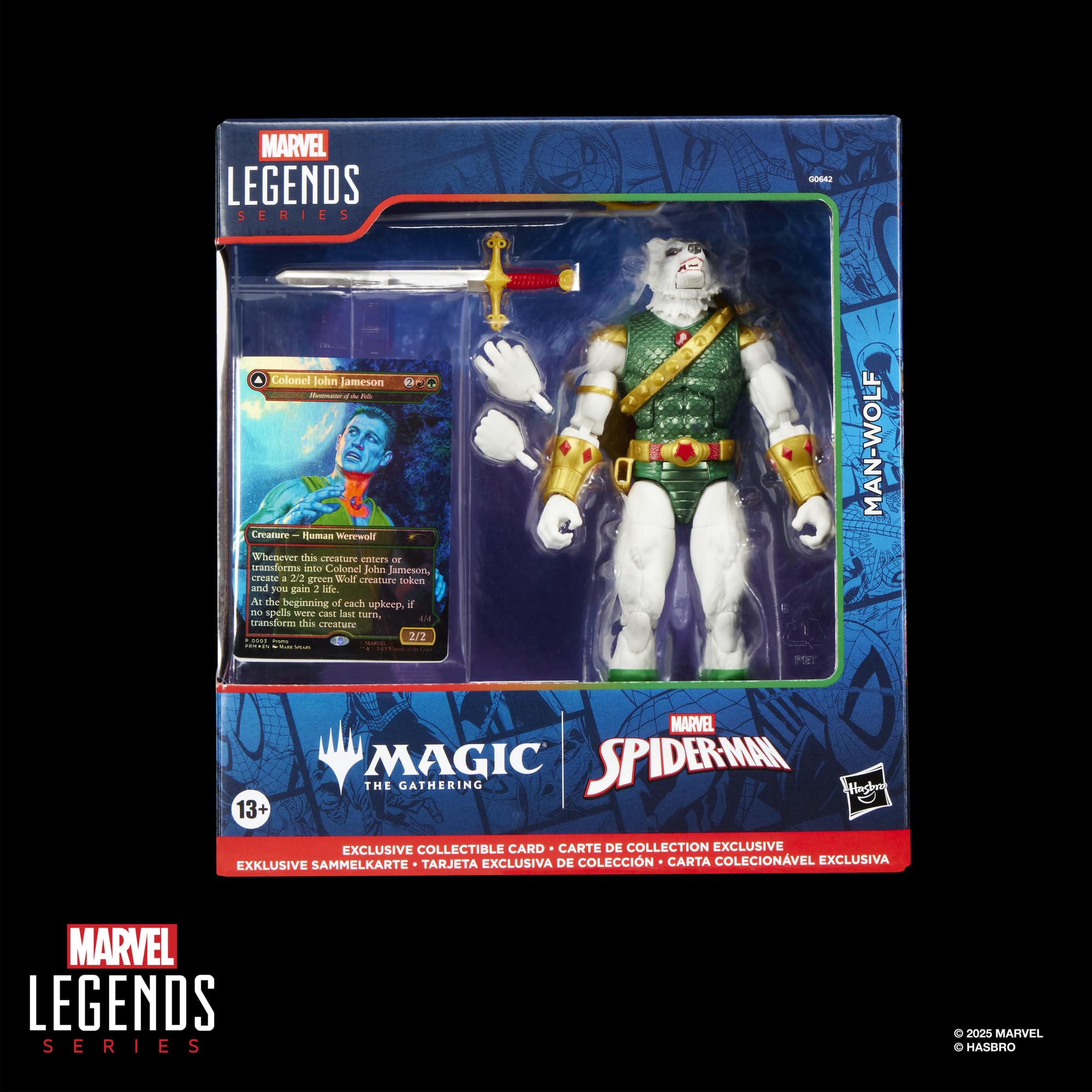 Marvel Legends sword-stargod accessory for dramatic combat scenes.
