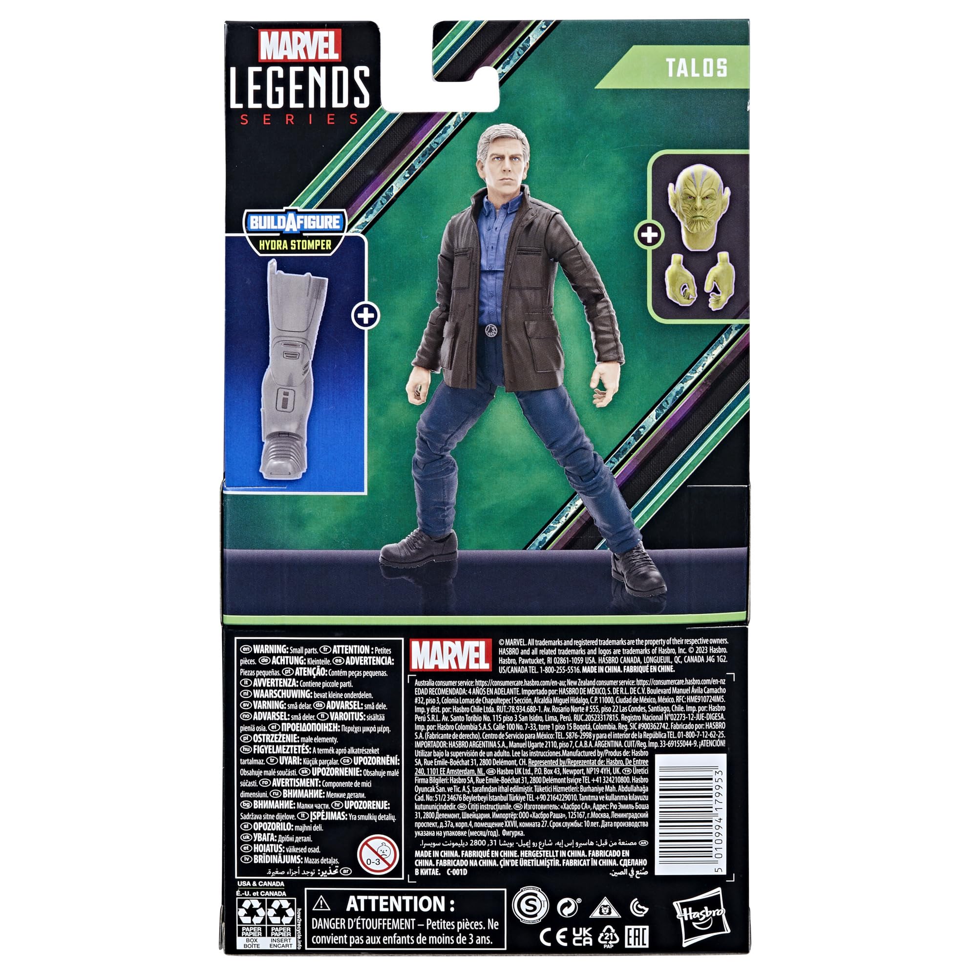 Marvel Legends Talos accessories four-piece set with alternate hands