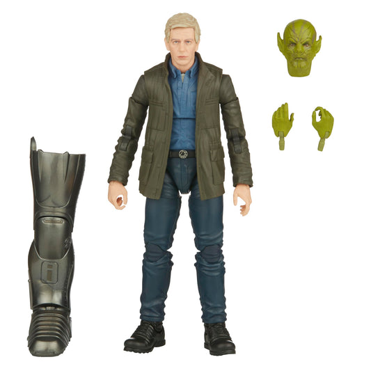 Marvel Legends Talos secret invasion figure front view for display and collection
