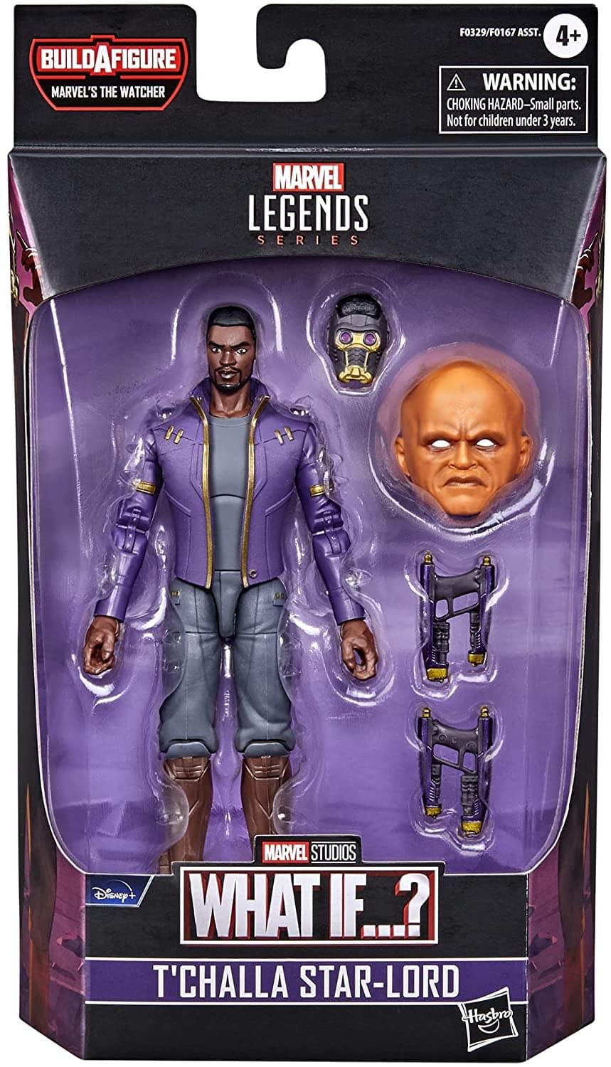 Marvel Legends T'Challa Star-Lord accessories set enhances display versatility.