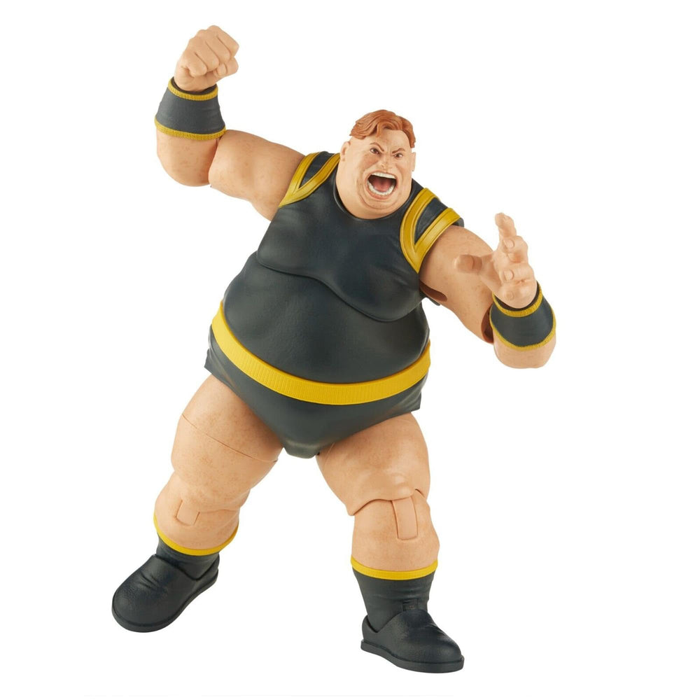 Marvel Legends The Blob detailed sculpt captures rugged texture and likeness