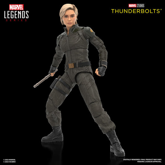 Marvel Legends Red Guardian figure in dynamic pose for shelf display.