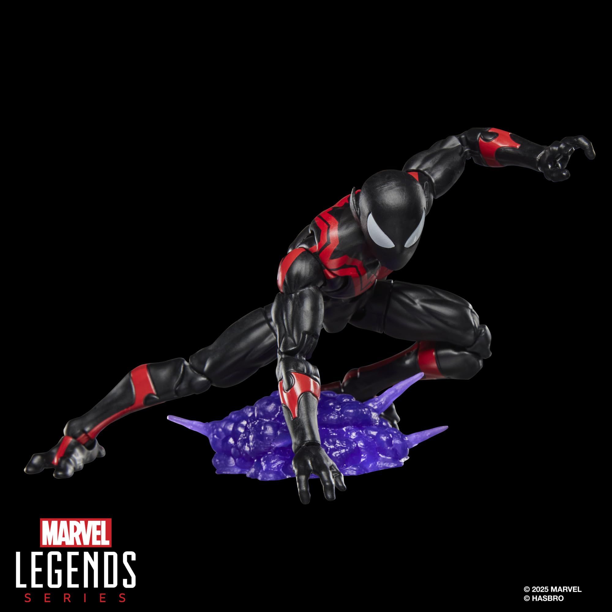 Marvel Legends Uncanny Spider-Man Nightcrawler display on shelf for collecting