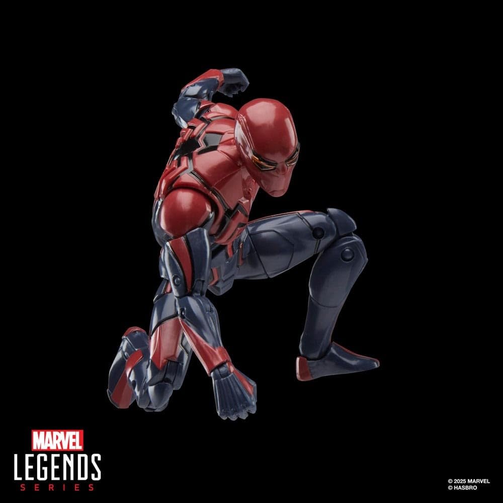 Marvel Legends Velocity Suit figure includes web accessories for interactive display.