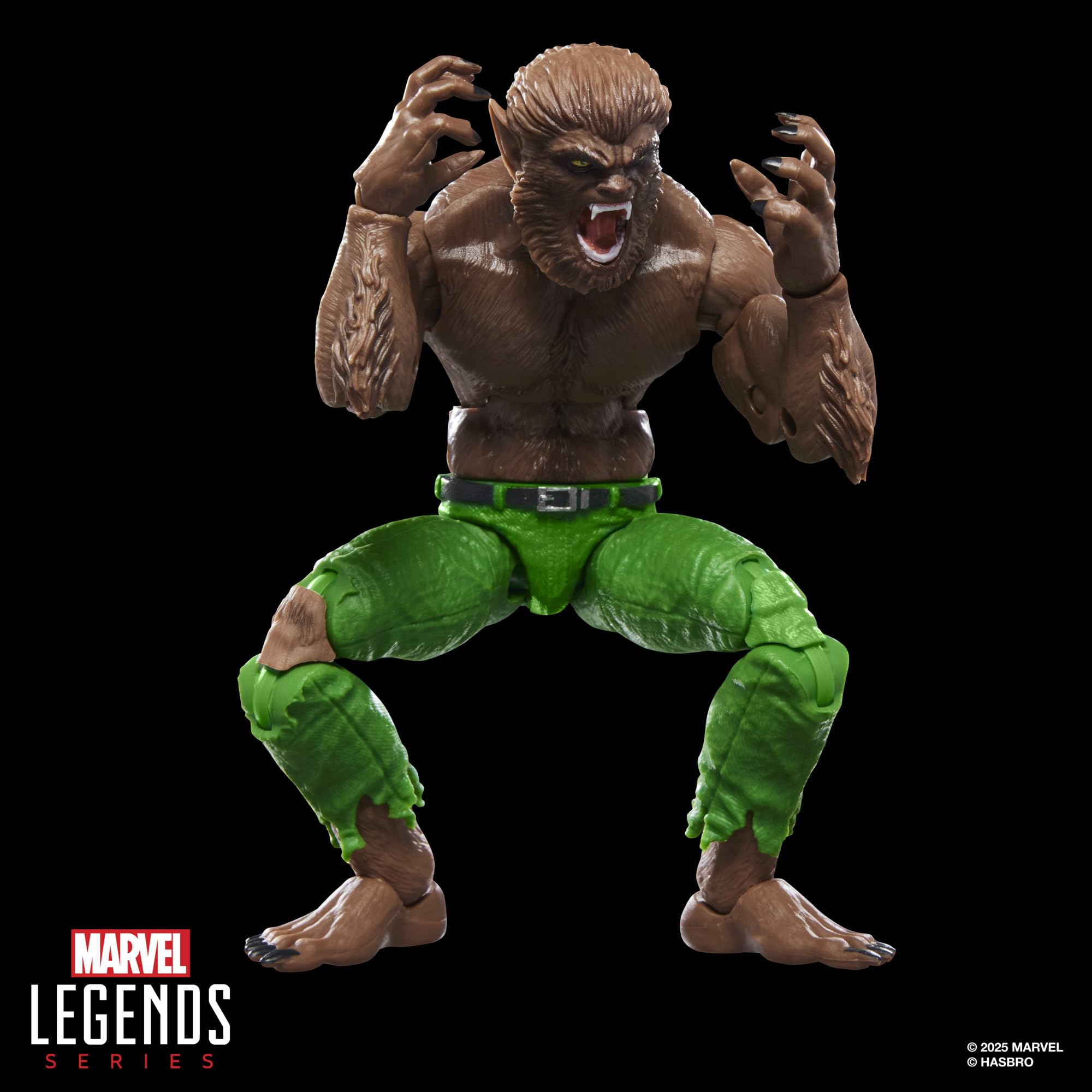 Marvel Legends Werewolf by Night display-ready collectible for Marvel fans.
