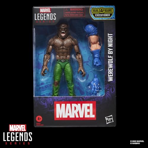 Marvel Legends Werewolf by Night fully articulated for dynamic poses and action-ready shelves.