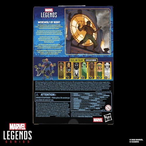 Marvel Legends Werewolf by Night window box packaging suits collectors seeking pristine display.