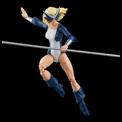 Marvel Legends West Coast Avengers Spider-Woman figure with movable limbs for versatile posing.