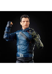 Marvel Legends Winter Soldier figure close-up highlighting premium detailing.