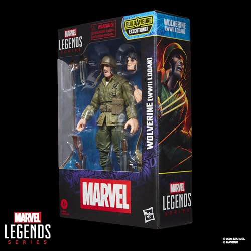Marvel Legends Wolverine WWII Logan premium deco for shelf showcase.