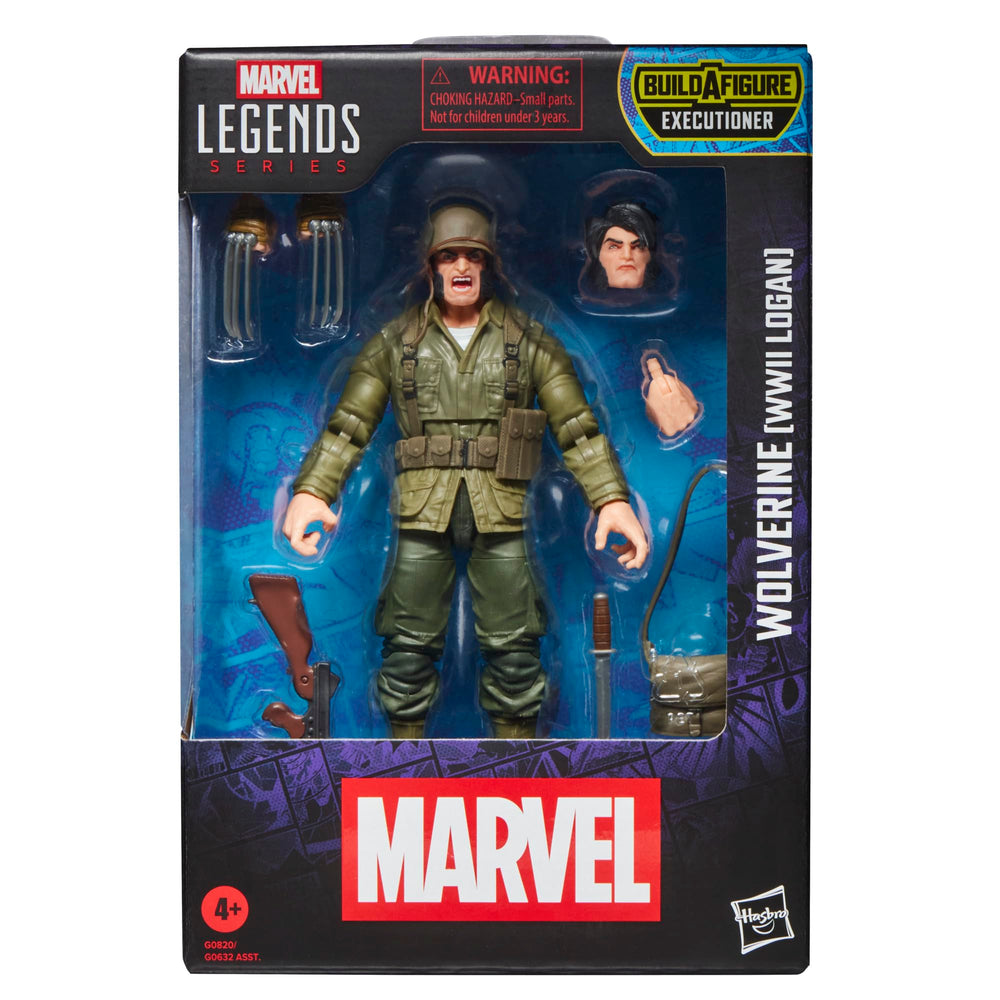 Marvel Legends Wolverine WWII Logan figure front view for display-worthy collection.