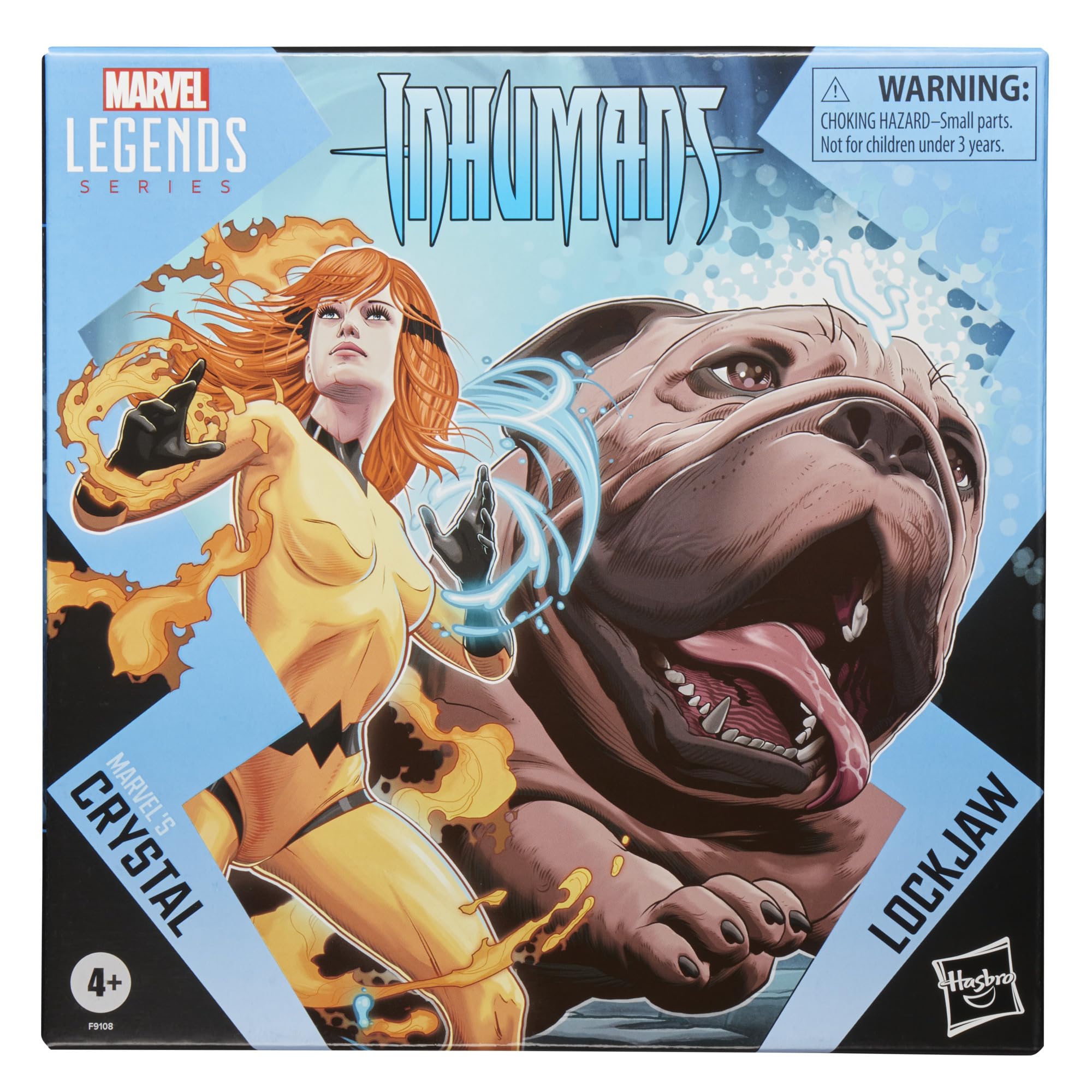 Marvel’s Lockjaw deluxe figure with modular pieces enabling varied poses.