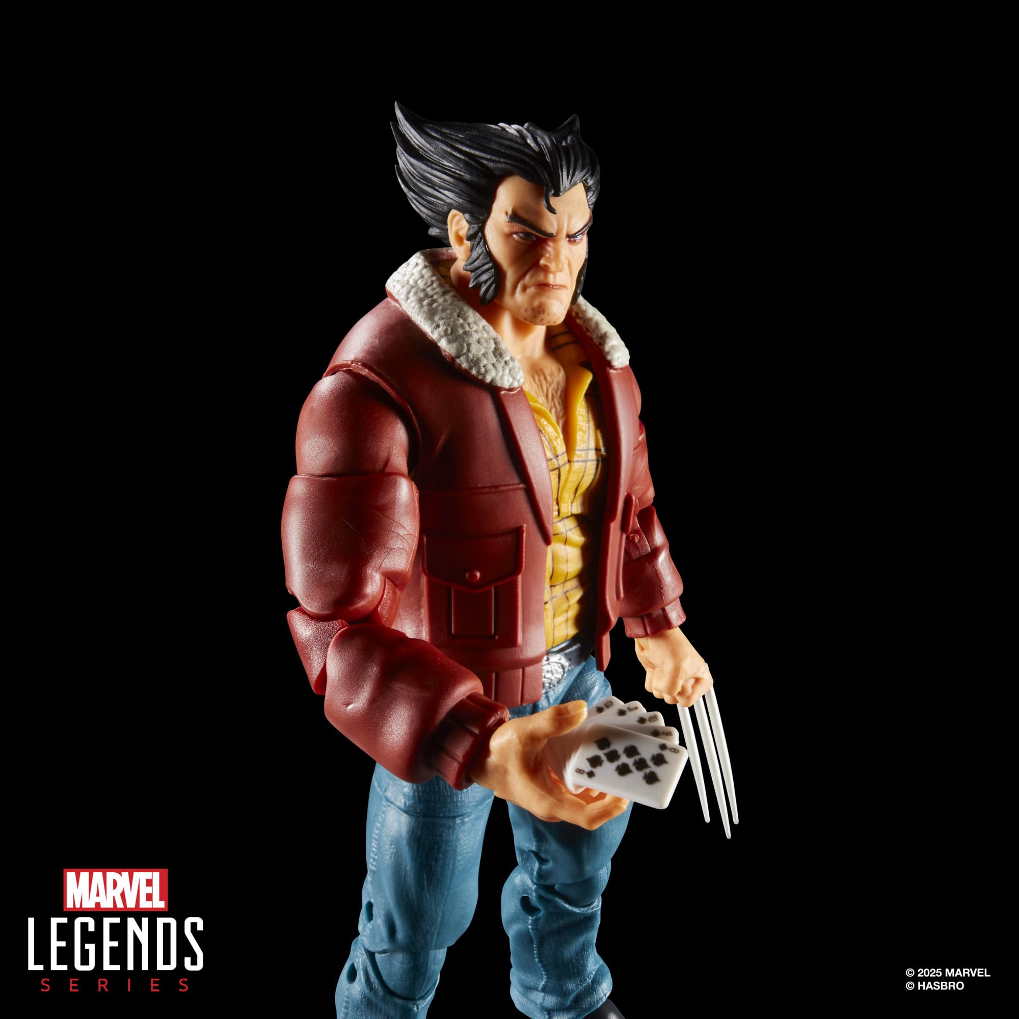Marvel Logan 6-inch figure hands and cards accessory set.
