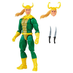 Marvel Loki 6-inch figure in retro packaging, perfect for shelf display.