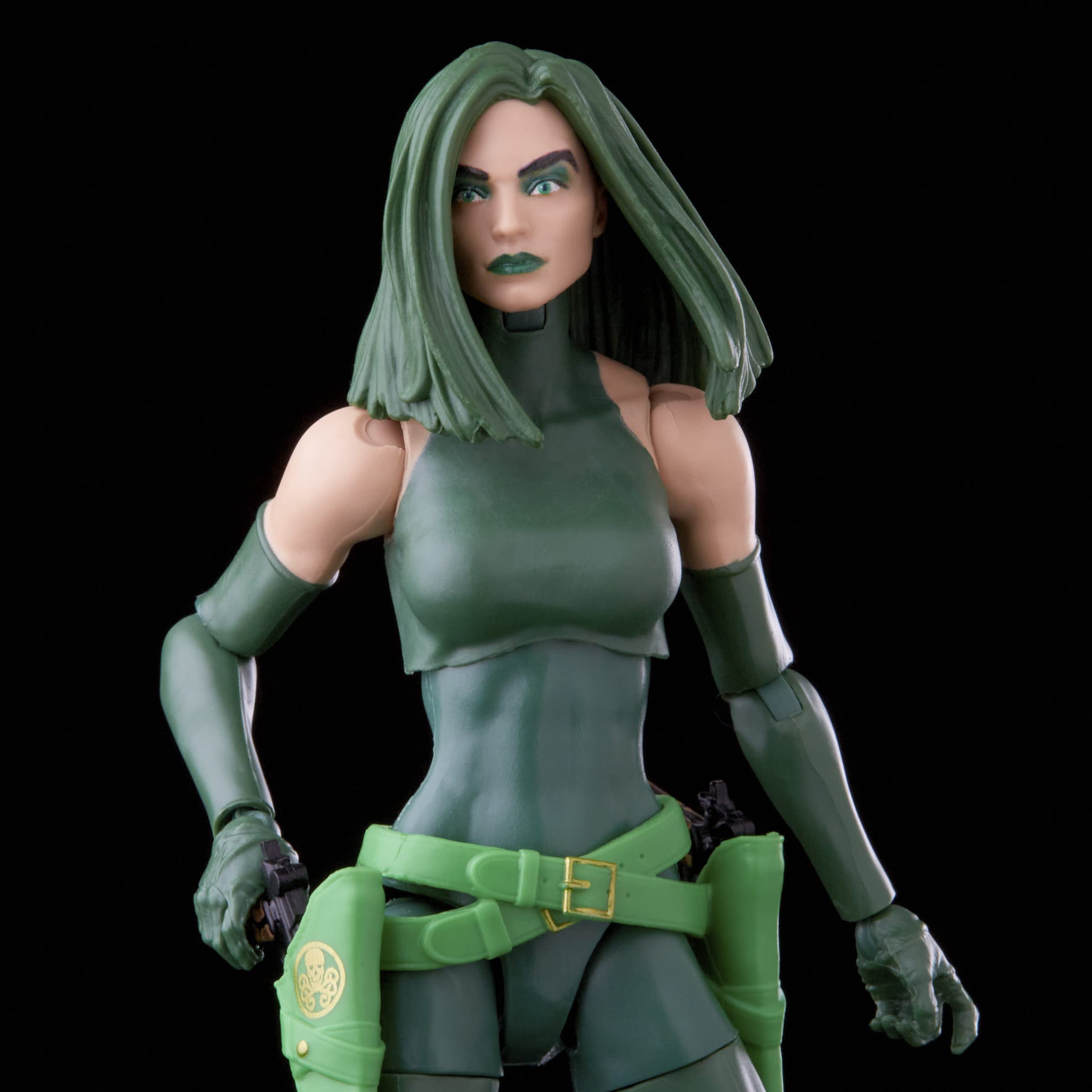 Marvel Madame Hydra display poses offer dynamic shelf setups.