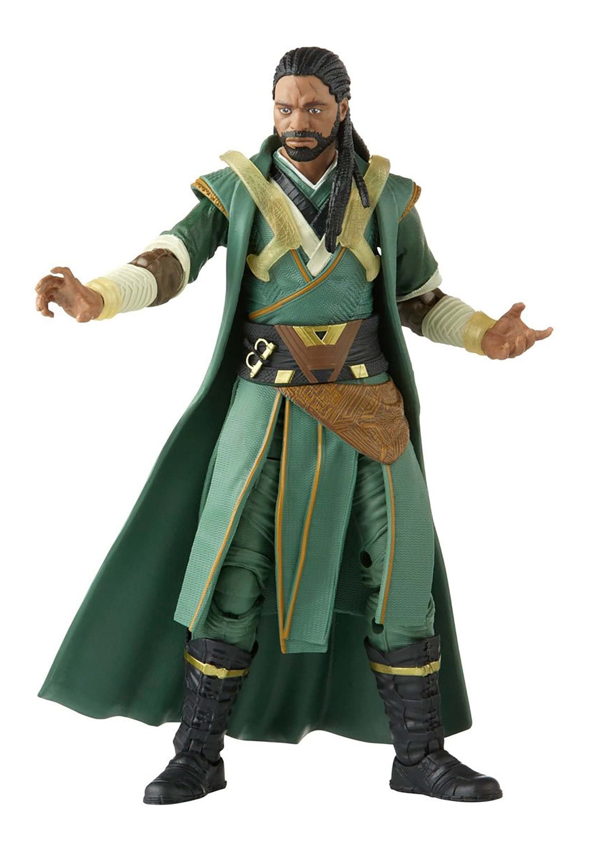 Marvel Master Mordo 6-inch figure front view highlights poseable detail for display