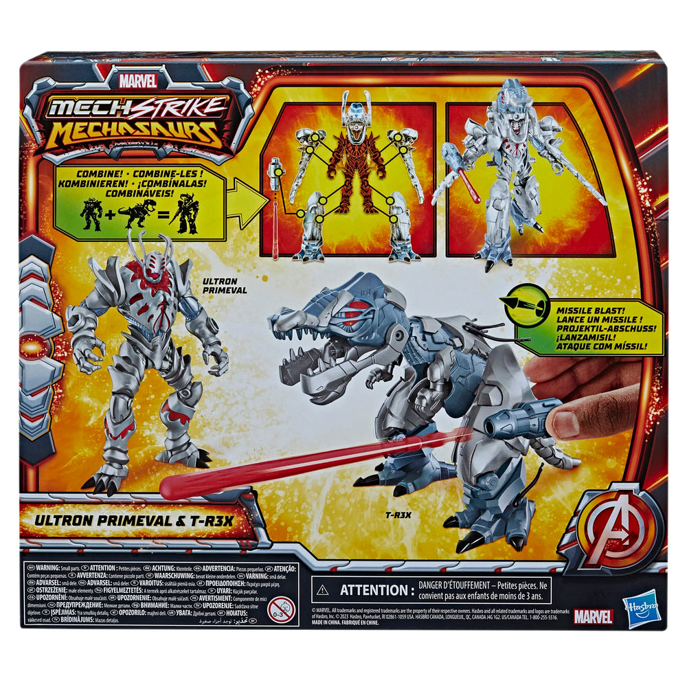 Marvel Mech Strike Mechasaur battle-ready pose invites storytelling adventures.