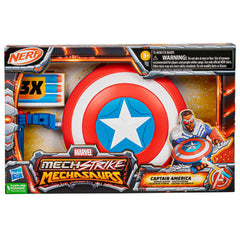 Marvel Mech Strike Mechasaurs three Nerf darts ready for quick reloads