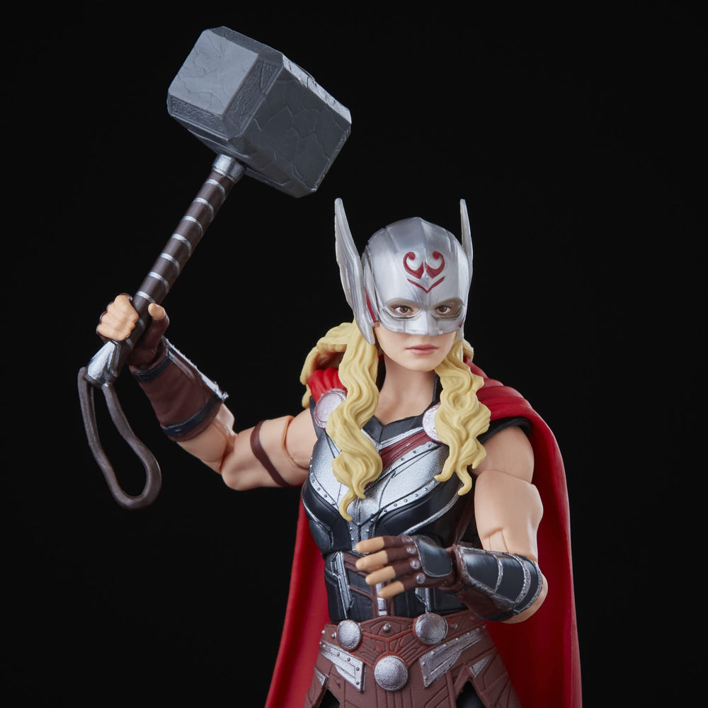 Marvel Mighty Thor with Mjolnir hammer for dynamic action poses.