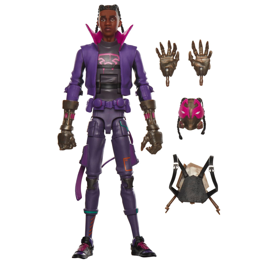 Marvel Miles G. Morales Prowler 6-inch figure with premium poseable detail for display.