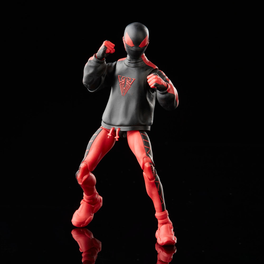 Marvel Miles Morales Spider-Man 6in figure display-ready for shelf setups.