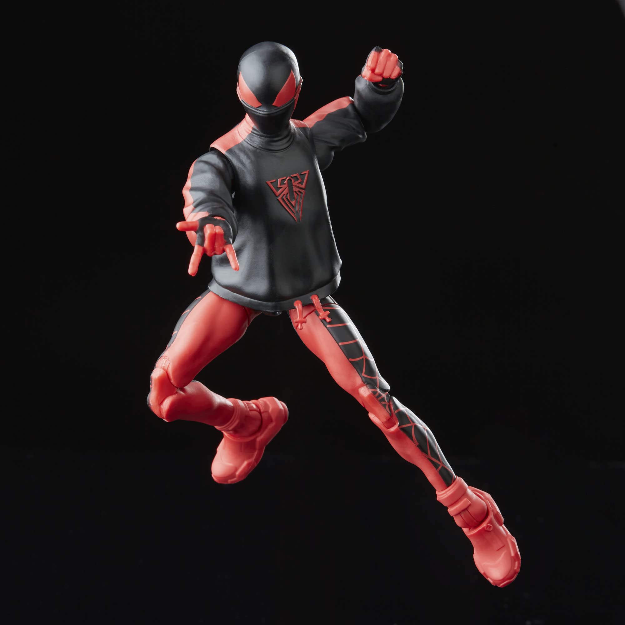 Marvel Miles Morales Spider-Man 6in figure packaging image for product listing.