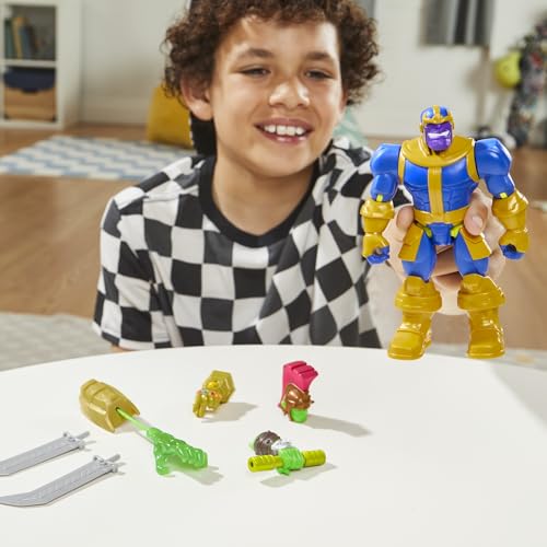 Marvel MixMashers durable universal connectors for repeated swapping.