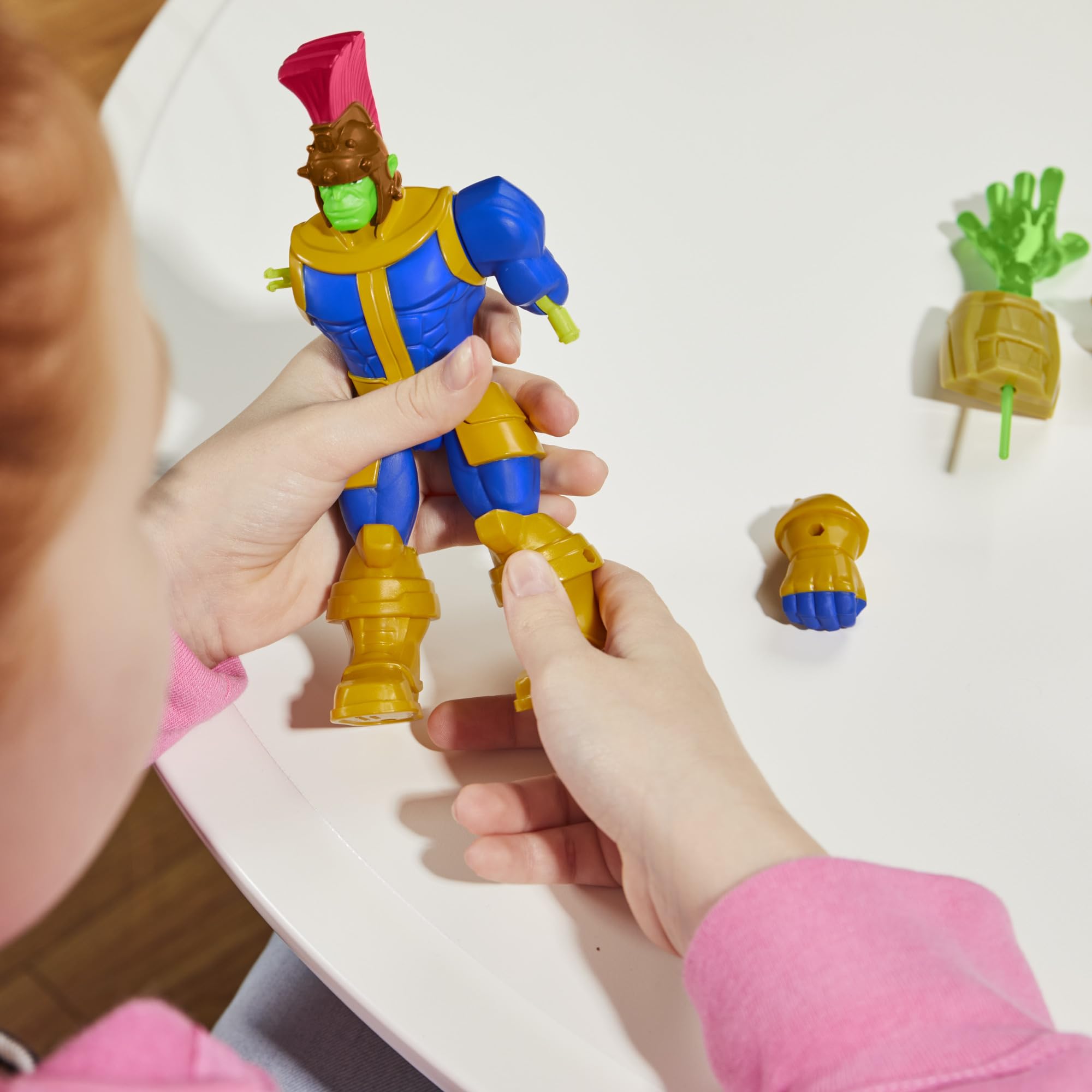 Marvel MixMashers iconic heroes lineup includes Iron Man and Spider-Man.