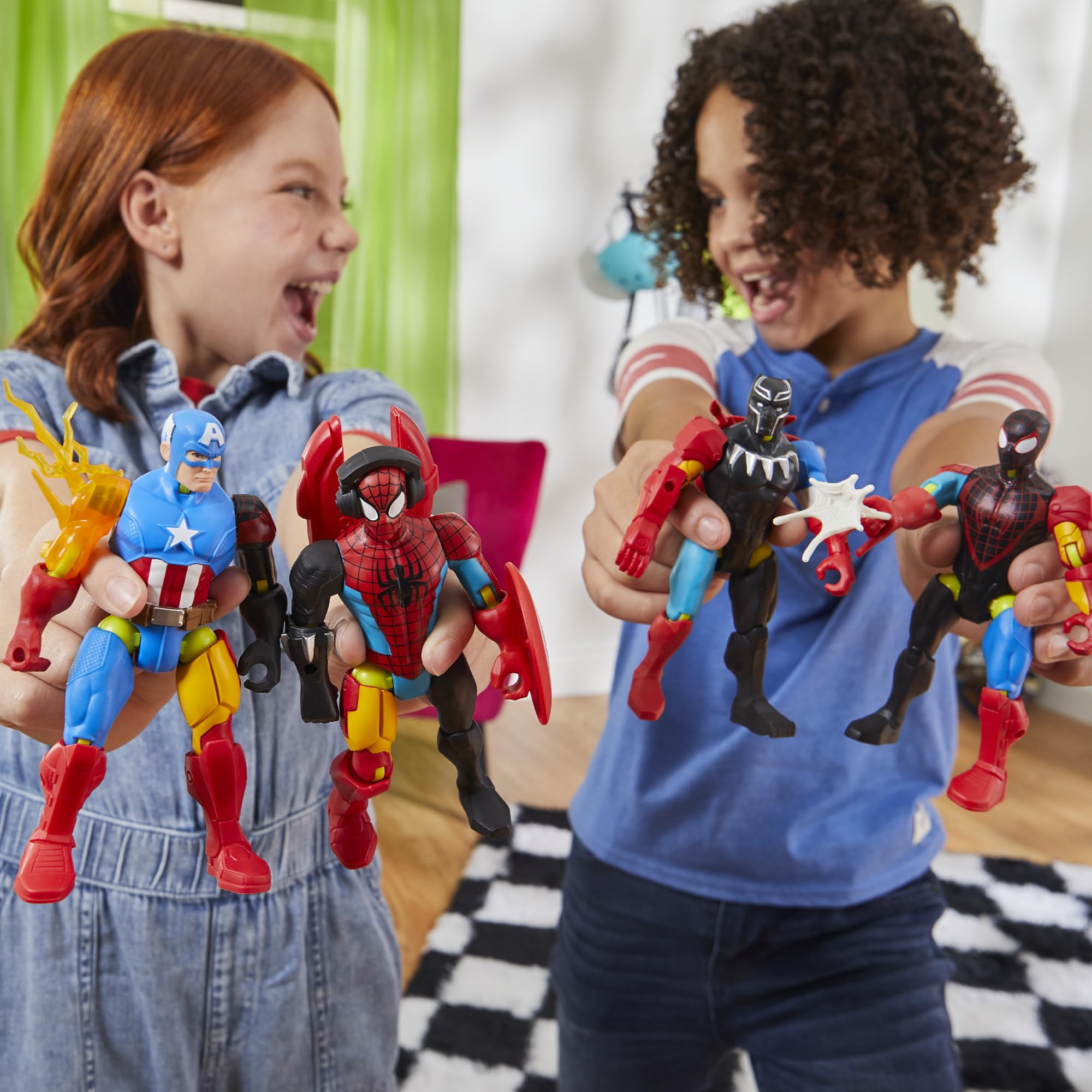 Gift-ready Marvel MixMashers packaging for easy gifting and display.