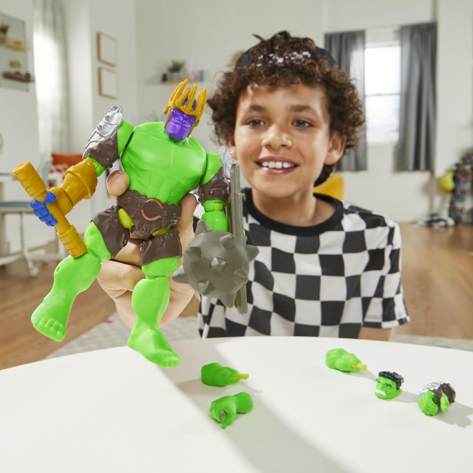 Marvel MixMashers figure connectors ensure durable mash capability.