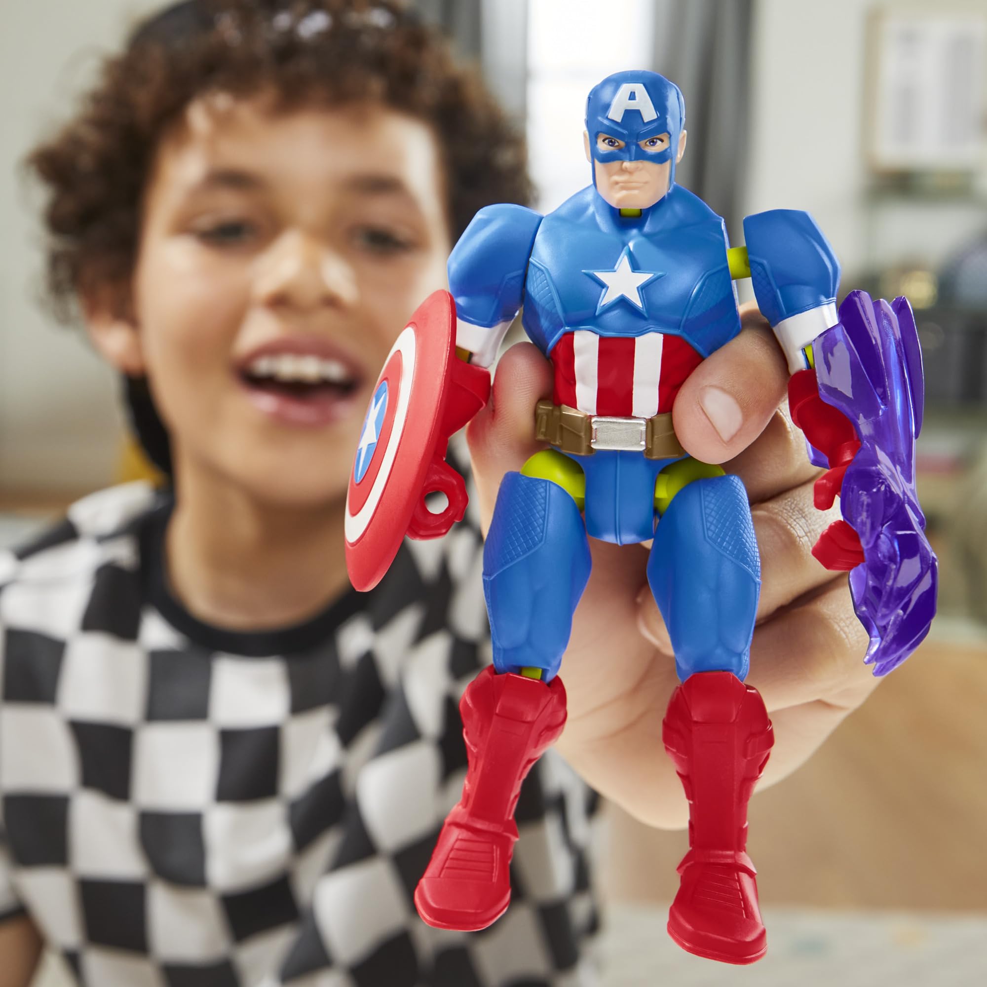 Marvel MixMashers figure diorama hints at dramatic battle-ready poses.