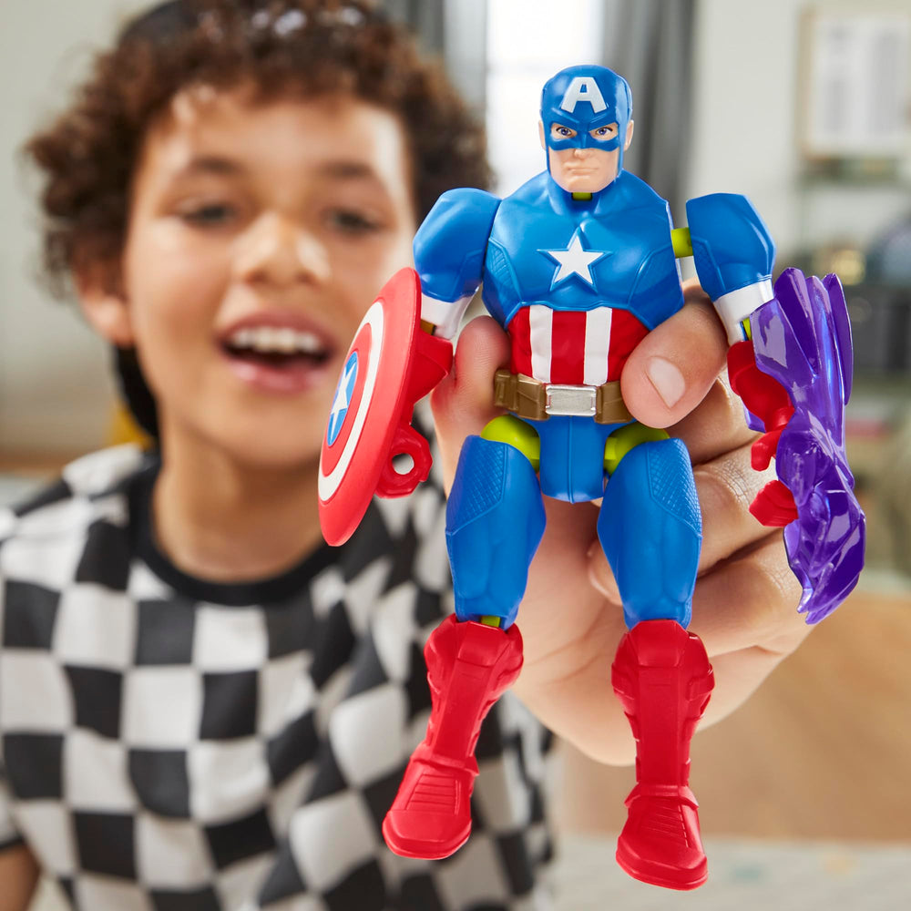 Marvel MixMashers figure diorama hints at dramatic battle-ready poses.