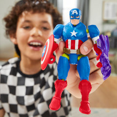 Marvel MixMashers figure diorama hints at dramatic battle-ready poses.