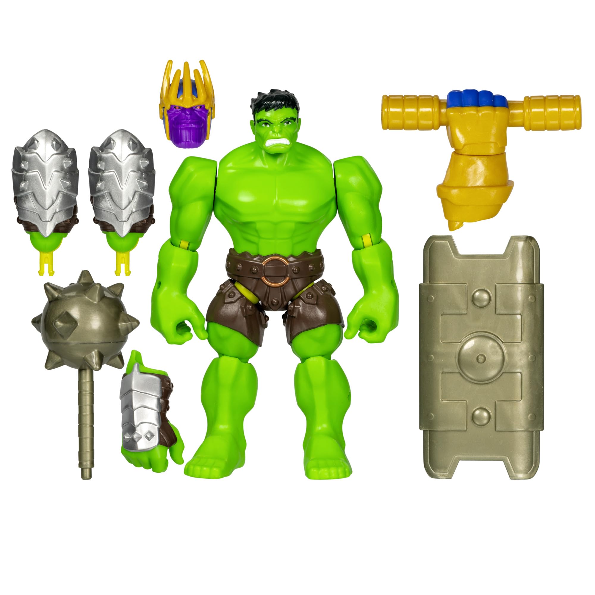 Marvel MixMashers Hulk Deluxe figure with interchangeable parts for endless customization.