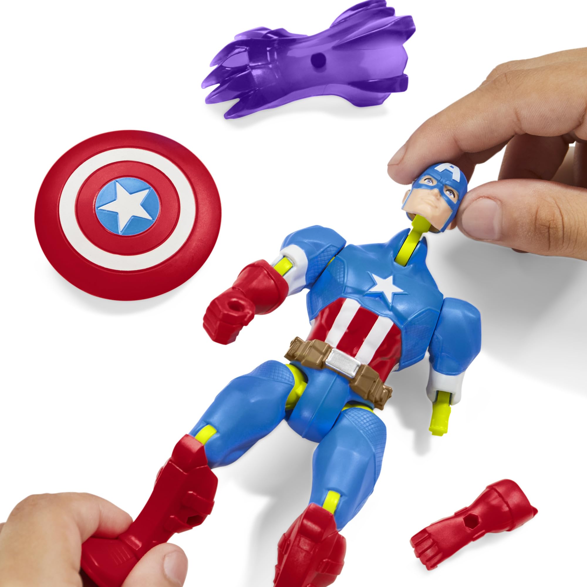 Marvel MixMashers interchangeable parts showcase endless mash-up options.